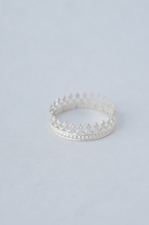 handmade king crown ring