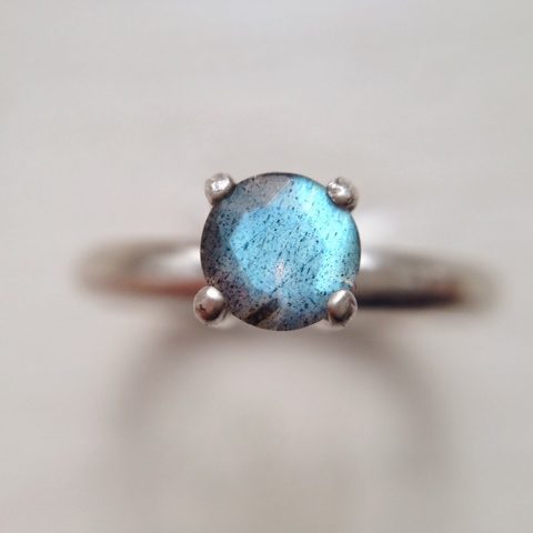 Labradorite Ring - Oxidized Silver Ring | LoveGem Studio Jewelry