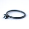 December Birthstone Ring-Spinel Oxidized Silver Ring | LoveGem Studio