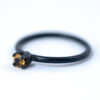 November Birthstone Ring-Citrine Oxidized Silver Ring | LoveGem Studio
