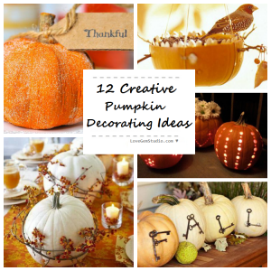 12 Creative Pumpkin Decorating Ideas for Thanksgiving