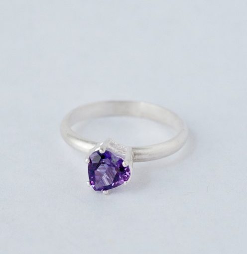 Purple Heart Amethyst Ring