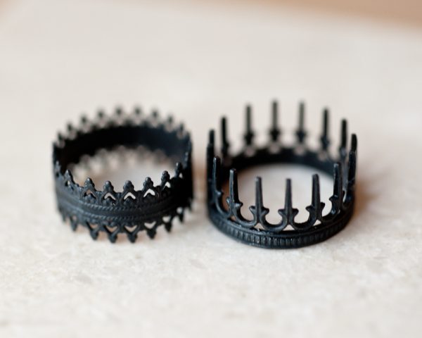 Oxidized Silver Rings – Crown Rings – LoveGem Studio-15