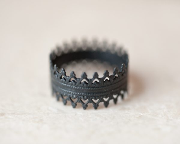 Oxidized Silver Rings – Crown Rings – LoveGem Studio-4