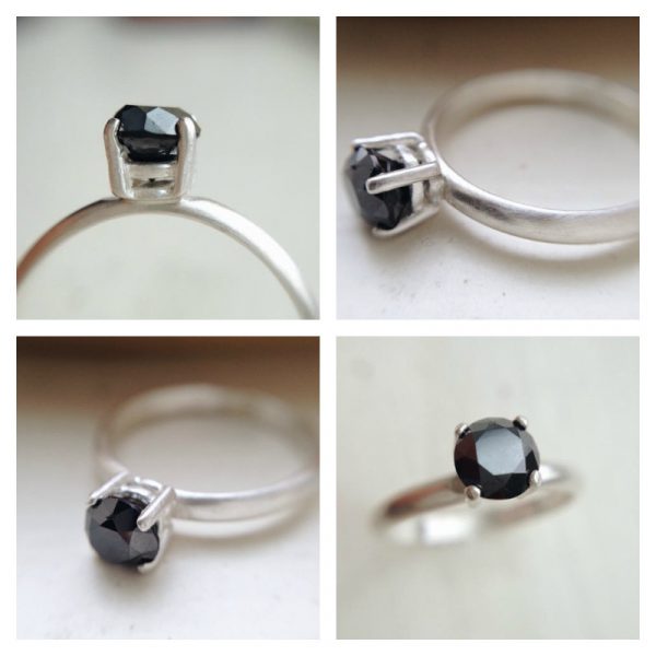 Earth Mined Black Diamond Ring