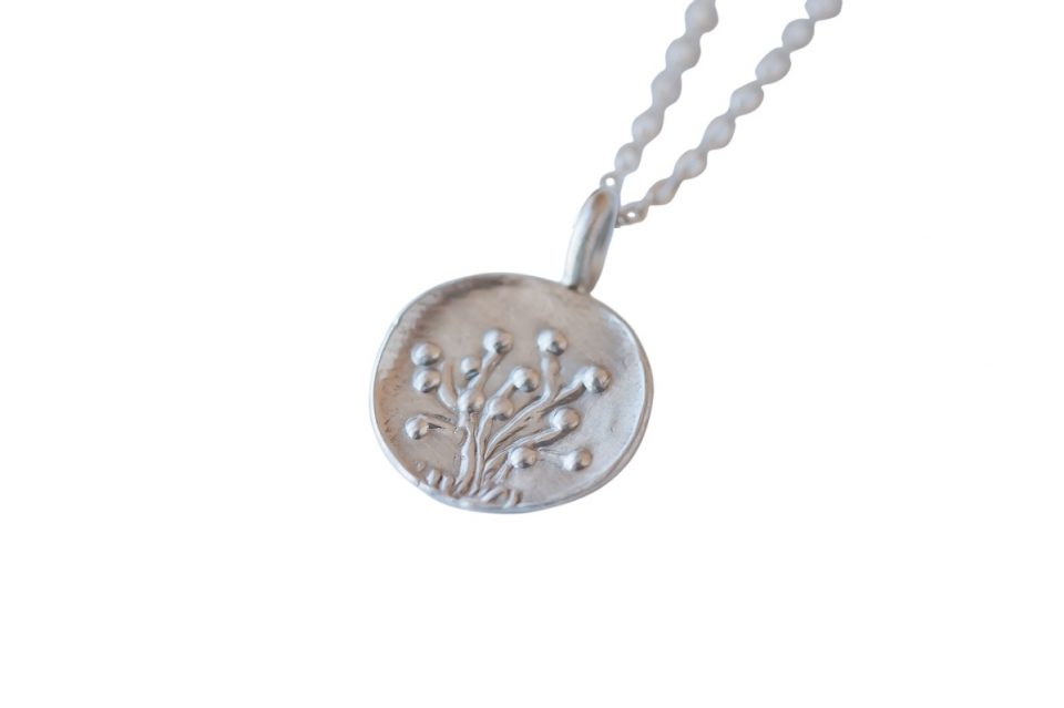 Recycled Silver Tree of Life Charm Necklace, No. 2